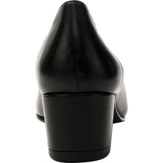 David Tate Simona Women’s Pump Black Nappa Leather Block Heel Shoes
