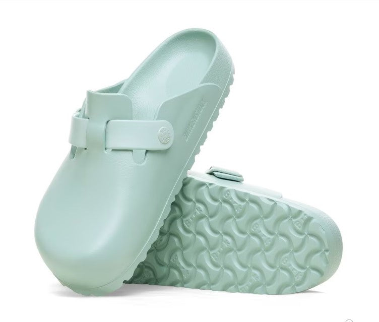 Birkenstock Women's Boston High-quality EVA Waterproof, Lightweight Clog, Surf Green