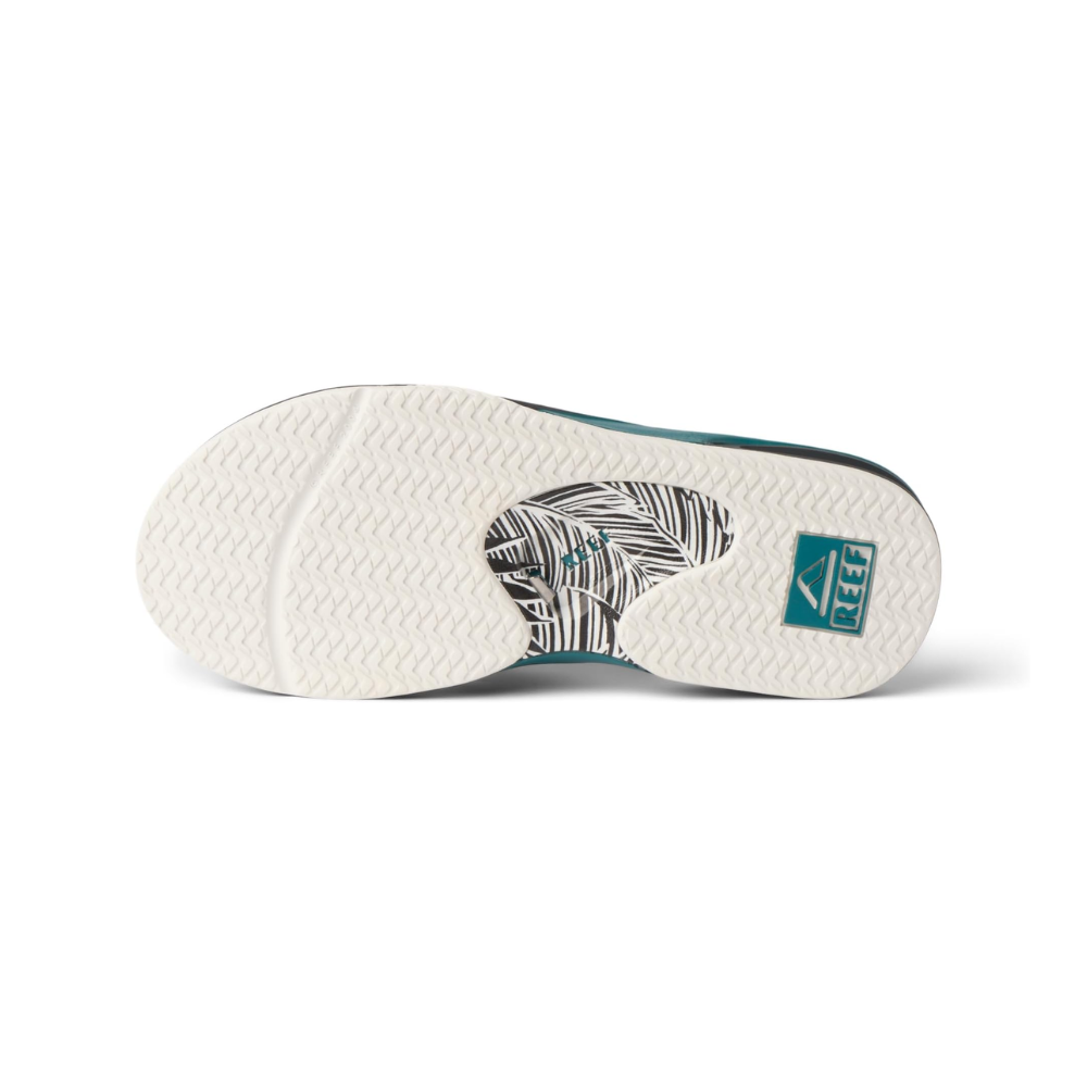 REEF Men's Fanning Bottle Opener Water-Friendly Flip-Flops - Grey/Palm/Spruce