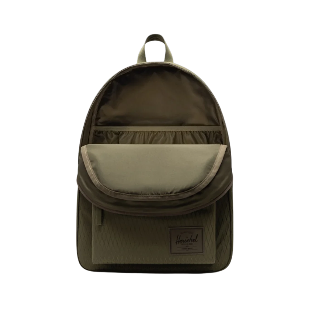 Herschel Classic Backpack with Laptop Sleeve – Ivy Green Diamond