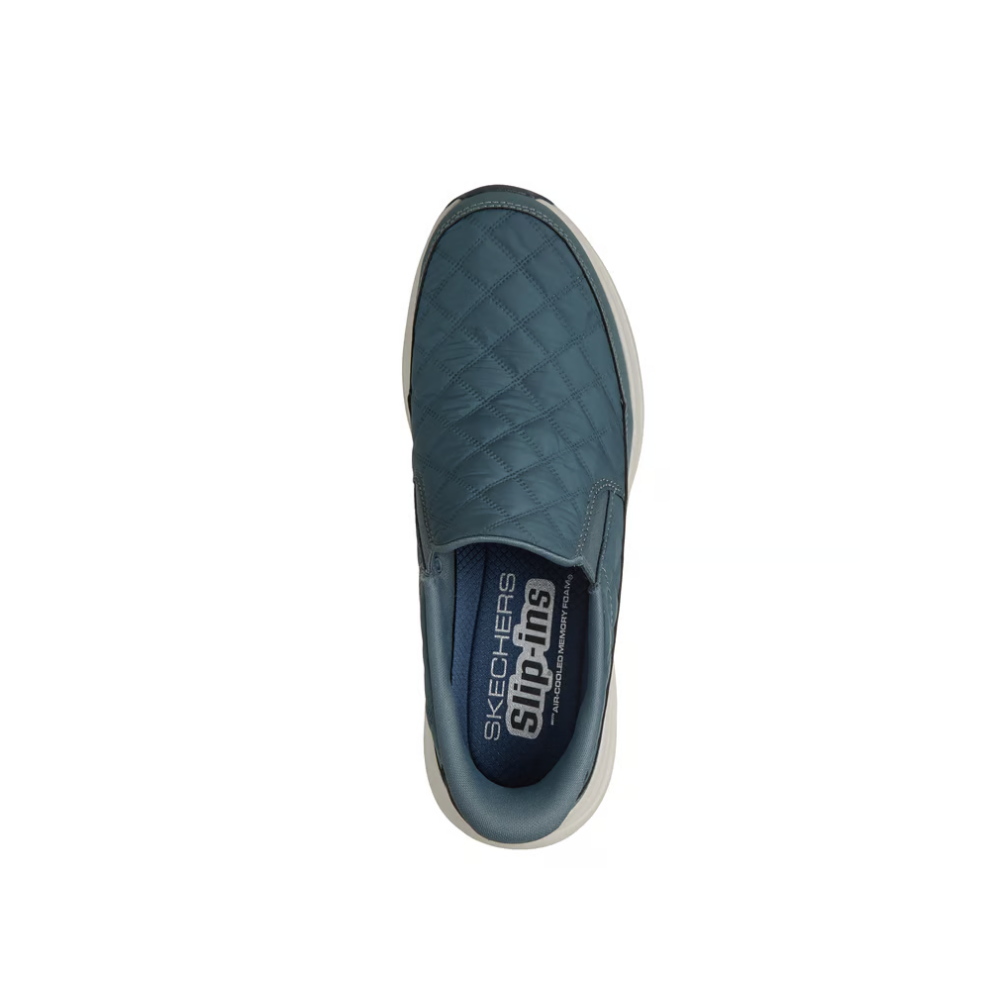 Skechers Men's Slip-ins: Contour Foam - Cozy Fit Nordain Vegan Walking Shoes - Slate