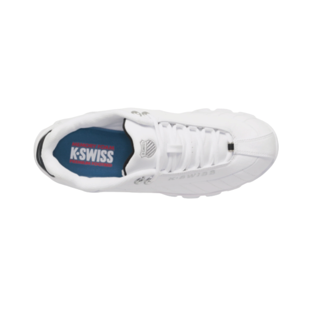 K-Swiss ST329 CMF Men's Leather Sneakers White/Black/Silver