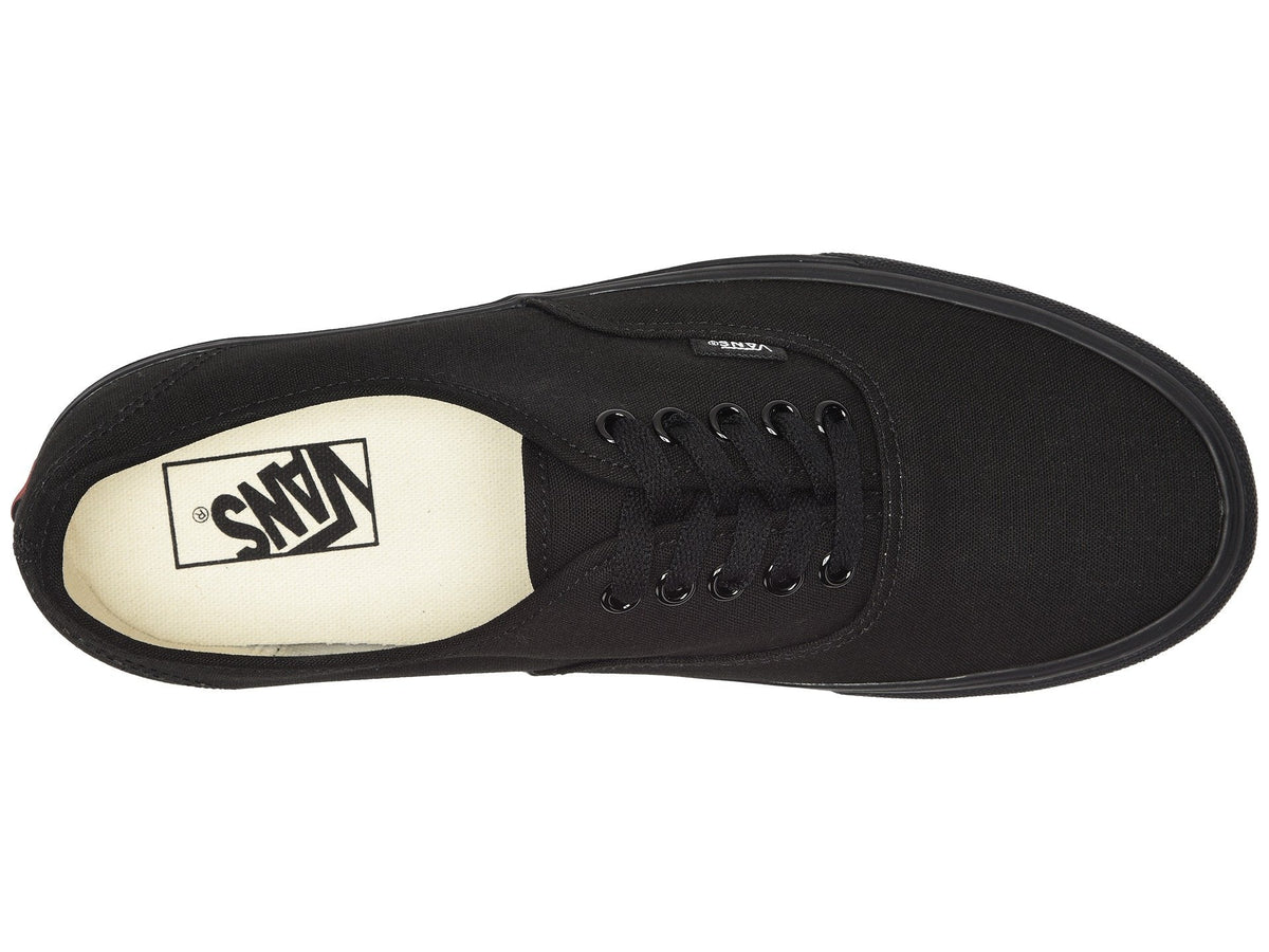 Vans Authentic Men’s Classic Canvas Skate Shoes All Black | Unisex Lightweight Flexible Sneakers