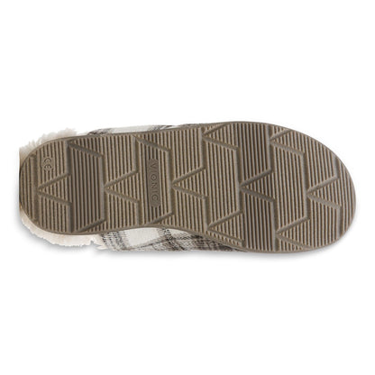 Vionic Alfons Men's Orthotic Comfort Slipper – Black Plaid, Arch Support, Indoor & Outdoor Use