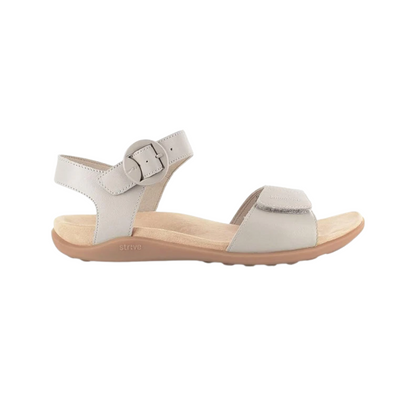 Strive Bay Women’s Supportive Comfort Leather Sandal Latte 25043LAW