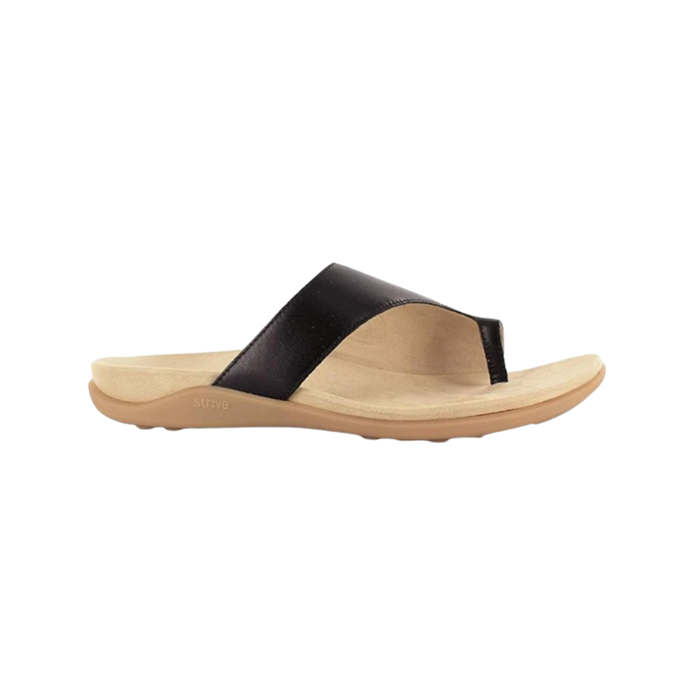 Strive Capri III – Women’s Supportive Leather Sandal (Black) 20535BK