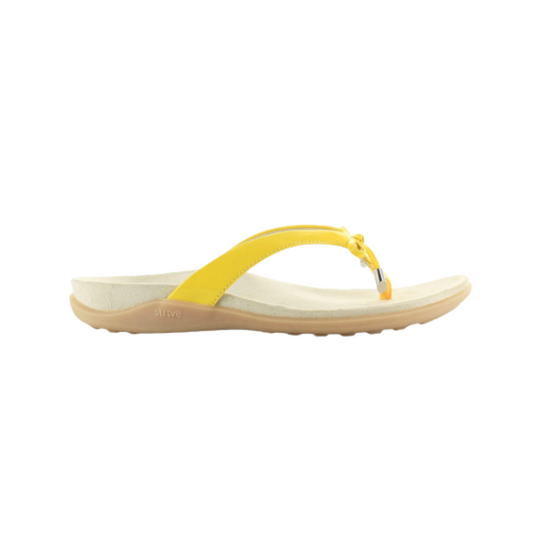 Strive Island – Women's Ray Flower Orthotic Arch Support Leather Sandal