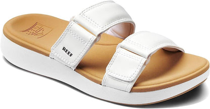 Reef Women's Cushion Cloud ROA Waterproof Sandal – White/Tan CJ0240