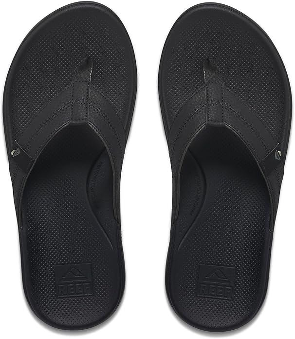 REEF Men's Cushion Phantom 2.0 Ultra Soft Arch Support Sandal - Black