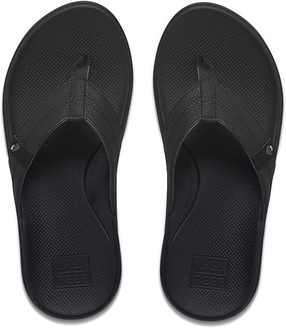 REEF Men's Cushion Phantom 2.0 Ultra Soft Arch Support Sandal - Black