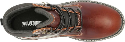 Wolverine Men's Revival 6" Waterproof Industrial Work Boot – Rust W240006