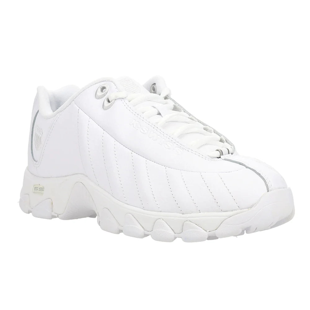 K-Swiss Women’s ST329 CMF Tennis Sneakers 93991-155 White/Silver
