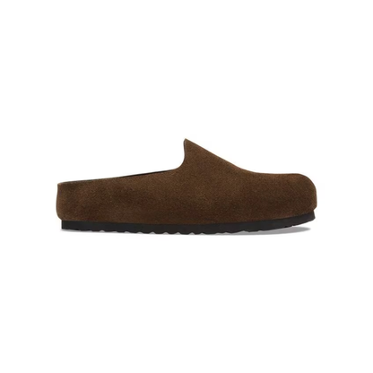 Birkenstock Amsterdam Wrapped Suede Leather Unisex Clogs Carafe