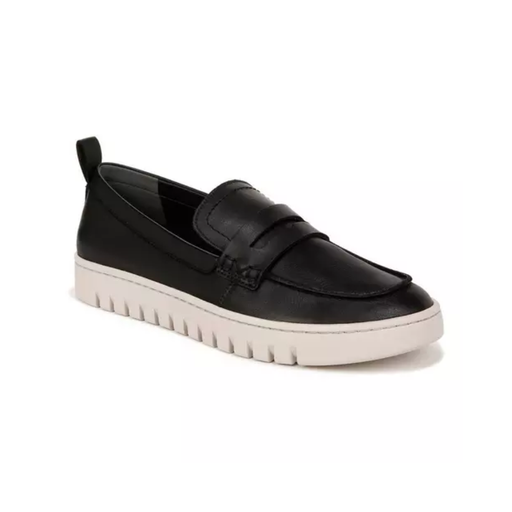 Vionic Women's Uptown Black Leather Loafers
