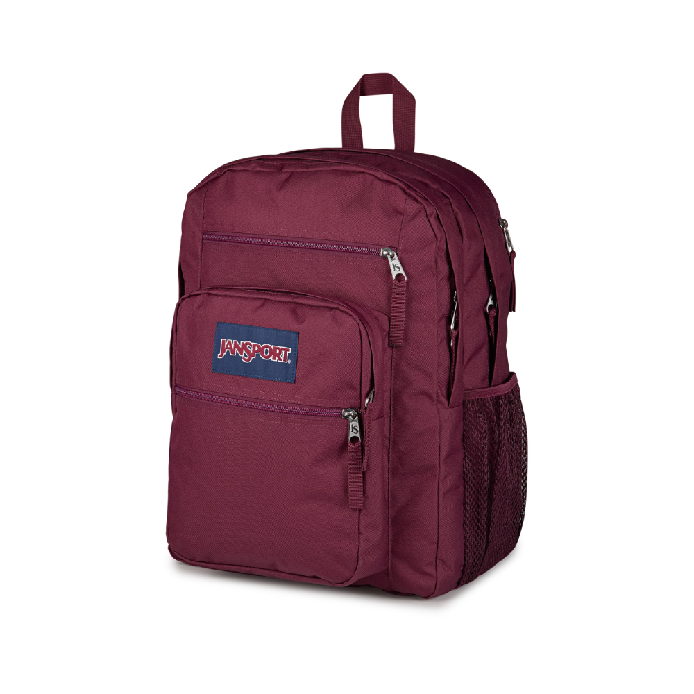 JanSport Big Student Laptop Backpack with 2 Compartments - Red Lacquer