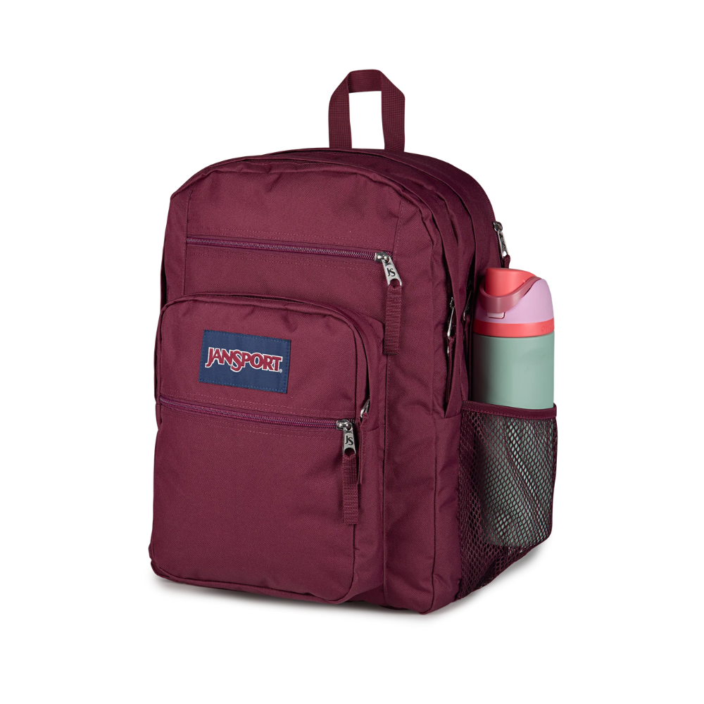 JanSport Big Student Laptop Backpack with 2 Compartments - Red Lacquer