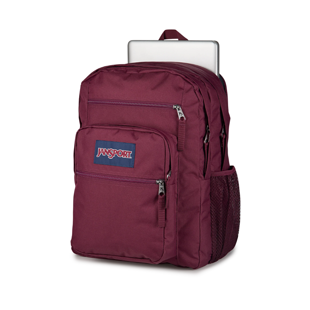 JanSport Big Student Laptop Backpack with 2 Compartments - Red Lacquer