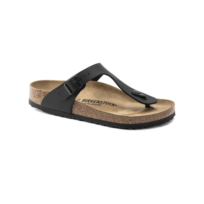 Birkenstock Gizeh Birko-Flor Supportive Thong Sandals Black