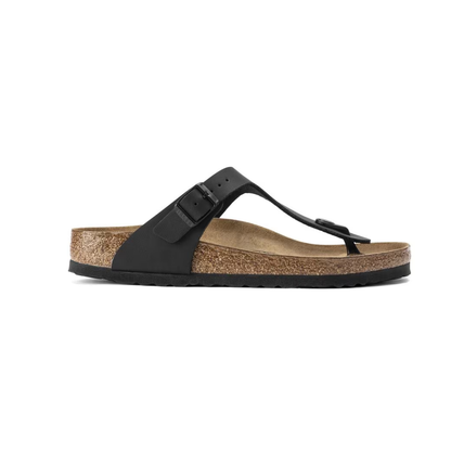 Birkenstock Gizeh Birko-Flor Supportive Thong Sandals Black