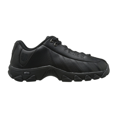 K-Swiss ST329 CMF Men's Leather Shoes  Black  - ( Regular / Wide)