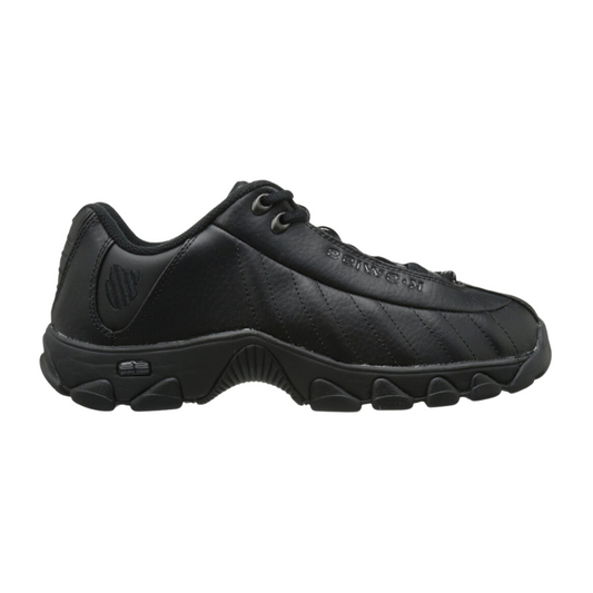 K-Swiss ST329 CMF Men's Leather Shoes  Black  - ( Regular / Wide)