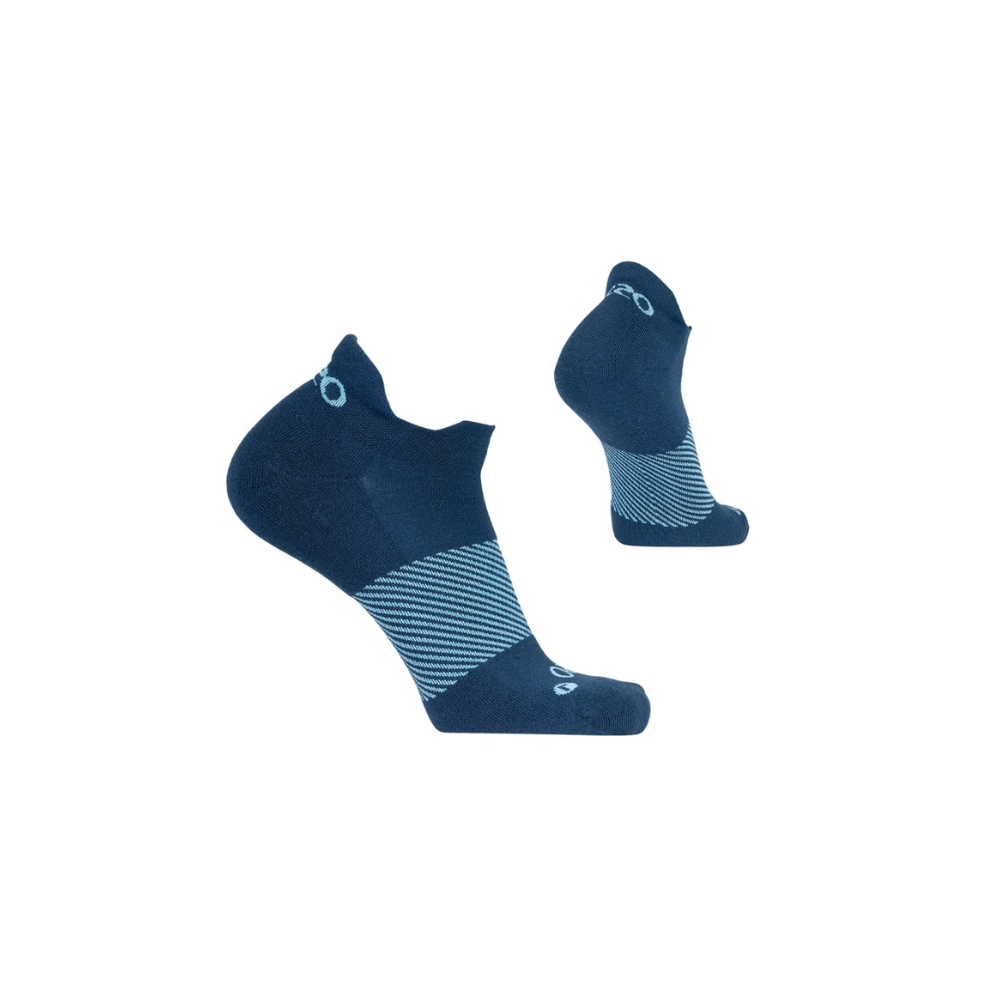 OS1st Wicked Comfort No Show Socks – Navy Cloud Cushioning