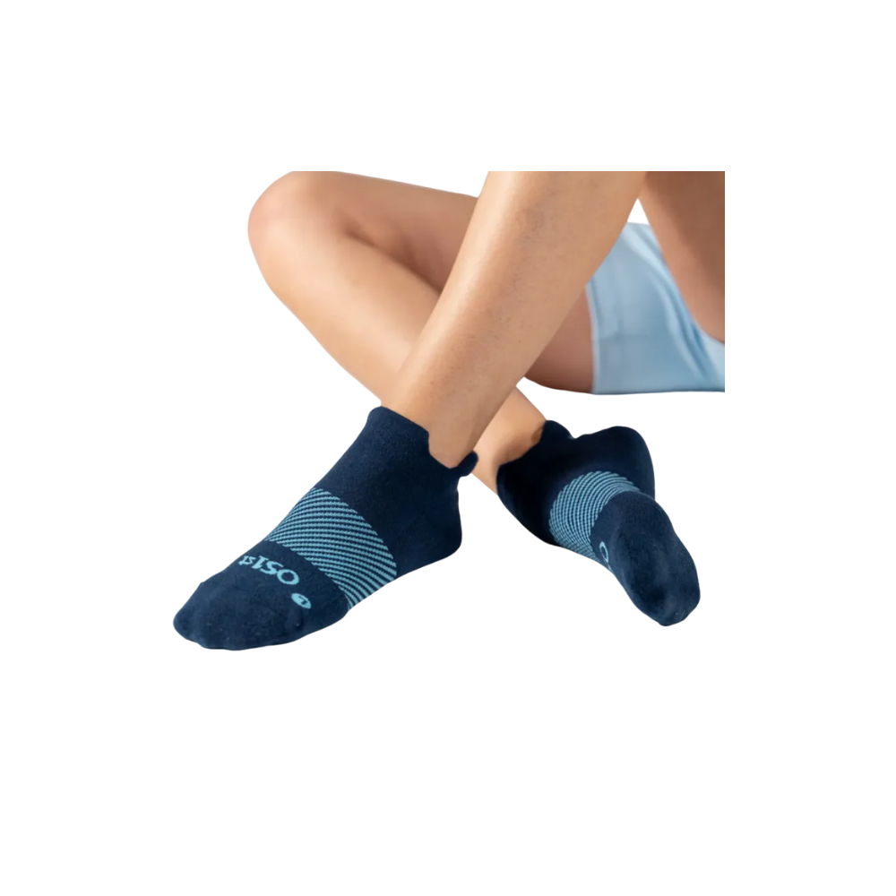 OS1st Wicked Comfort No Show Socks – Navy Cloud Cushioning