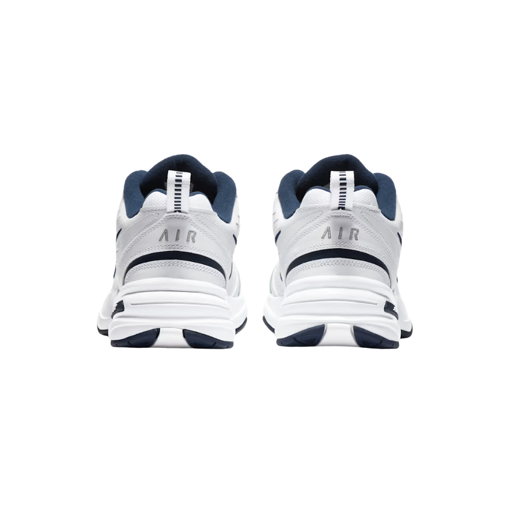 Nike Air Monarch IV Men's Workout Shoes White/Metallic Silver 415445-102
