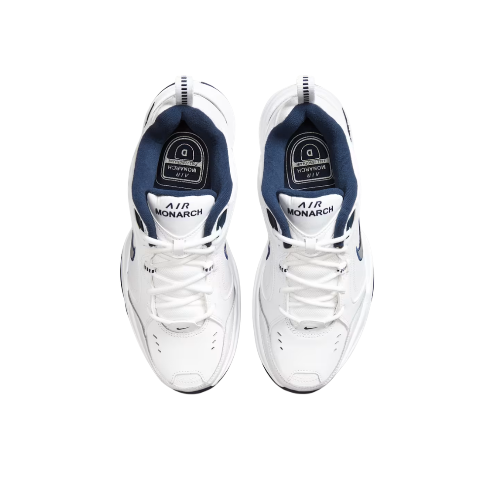 Nike Air Monarch IV Men's Workout Shoes White/Metallic Silver 415445-102