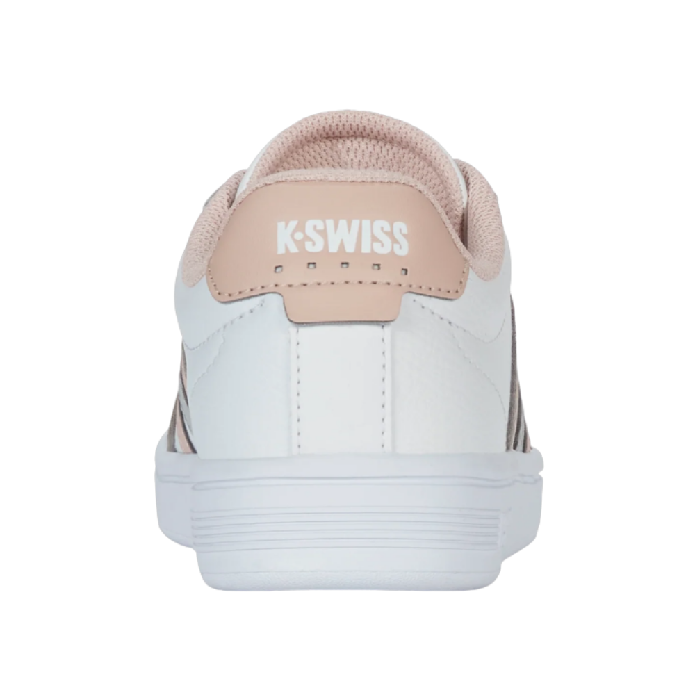 K-Swiss Court Tiebreak II  Women's Classic Sneaker - White/Cameo Rose