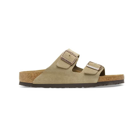 Birkenstock Arizona Suede Leather Sandals - Taupe 0051461