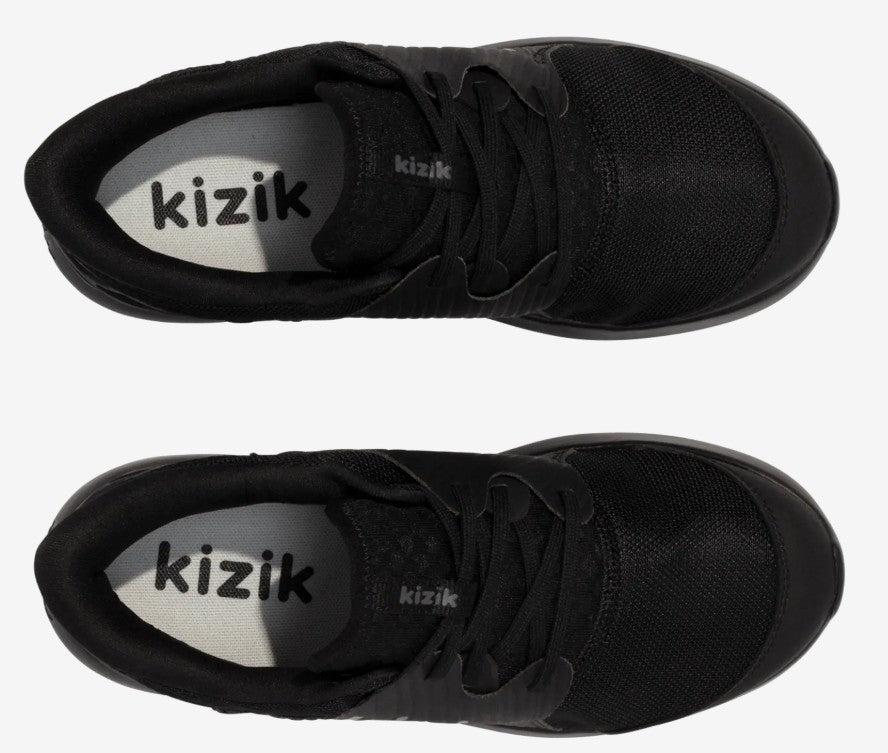 Kizik Kids’ Anaheim  Slip-On Sneakers Hands-Free  No-Tie - Black
