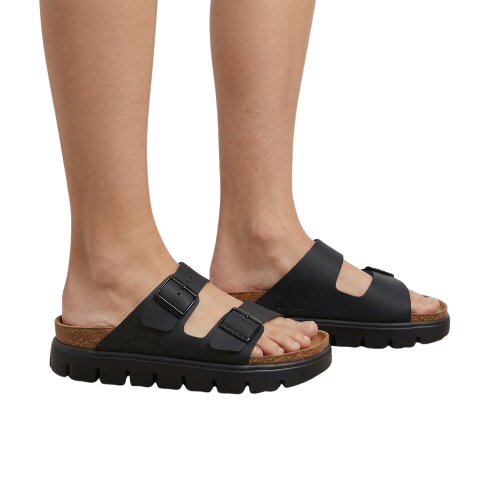 Birkenstock Women's Arizona Chunky Birko-Flor Platform Sandals Black