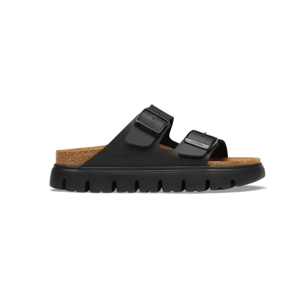 Birkenstock Women's Arizona Chunky Birko-Flor Platform Sandals Black