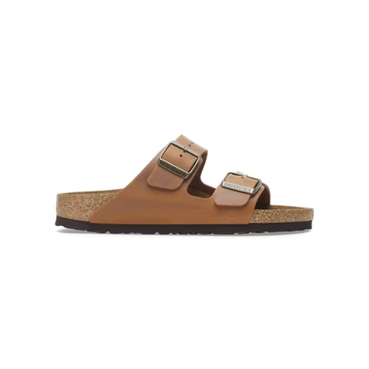 Birkenstock Arizona Oiled Leather Unisex Sandals - Cognac