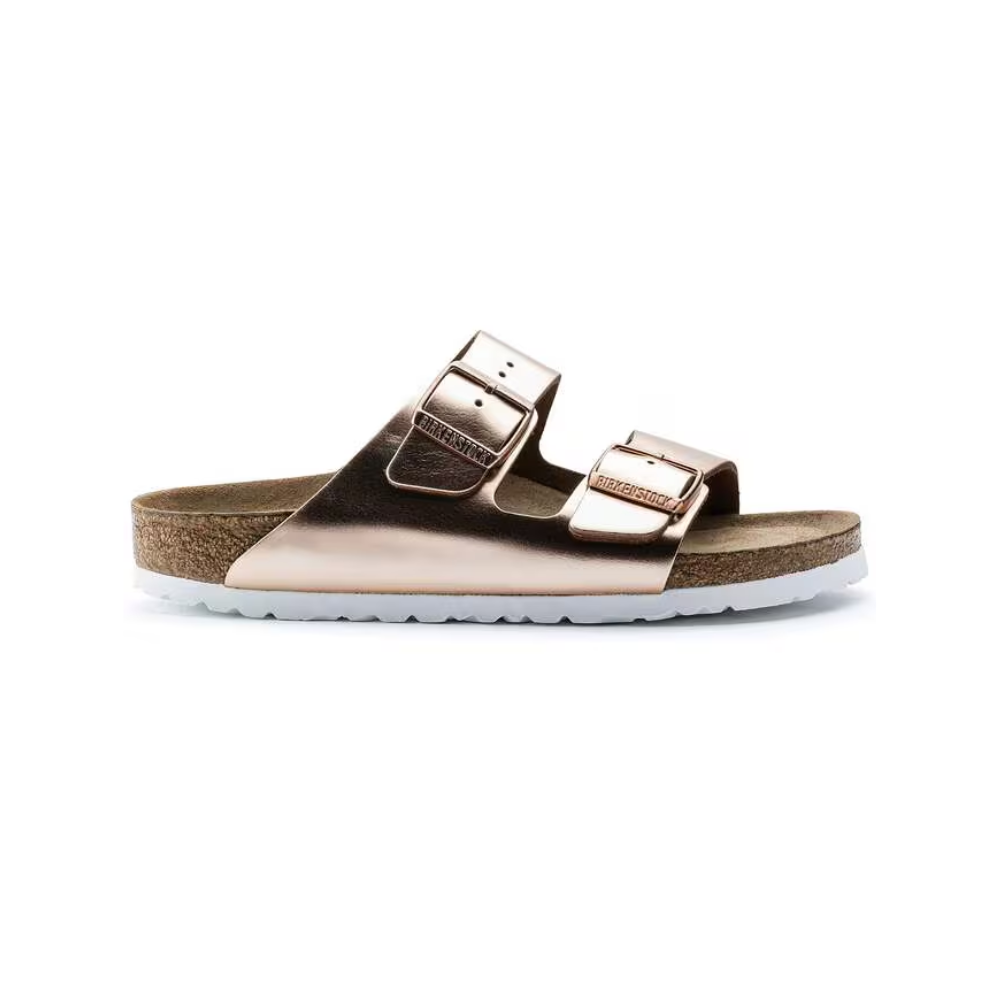 Birkenstock Unisex Arizona Soft Footbed - Metallic Copper