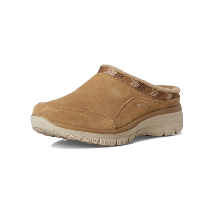 Skechers Women's Easy Going Seasonal Grace Tan Slip On Shoes Memory Foam