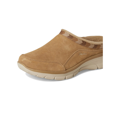 Skechers Women's Easy Going Seasonal Grace Tan Slip On Shoes Memory Foam