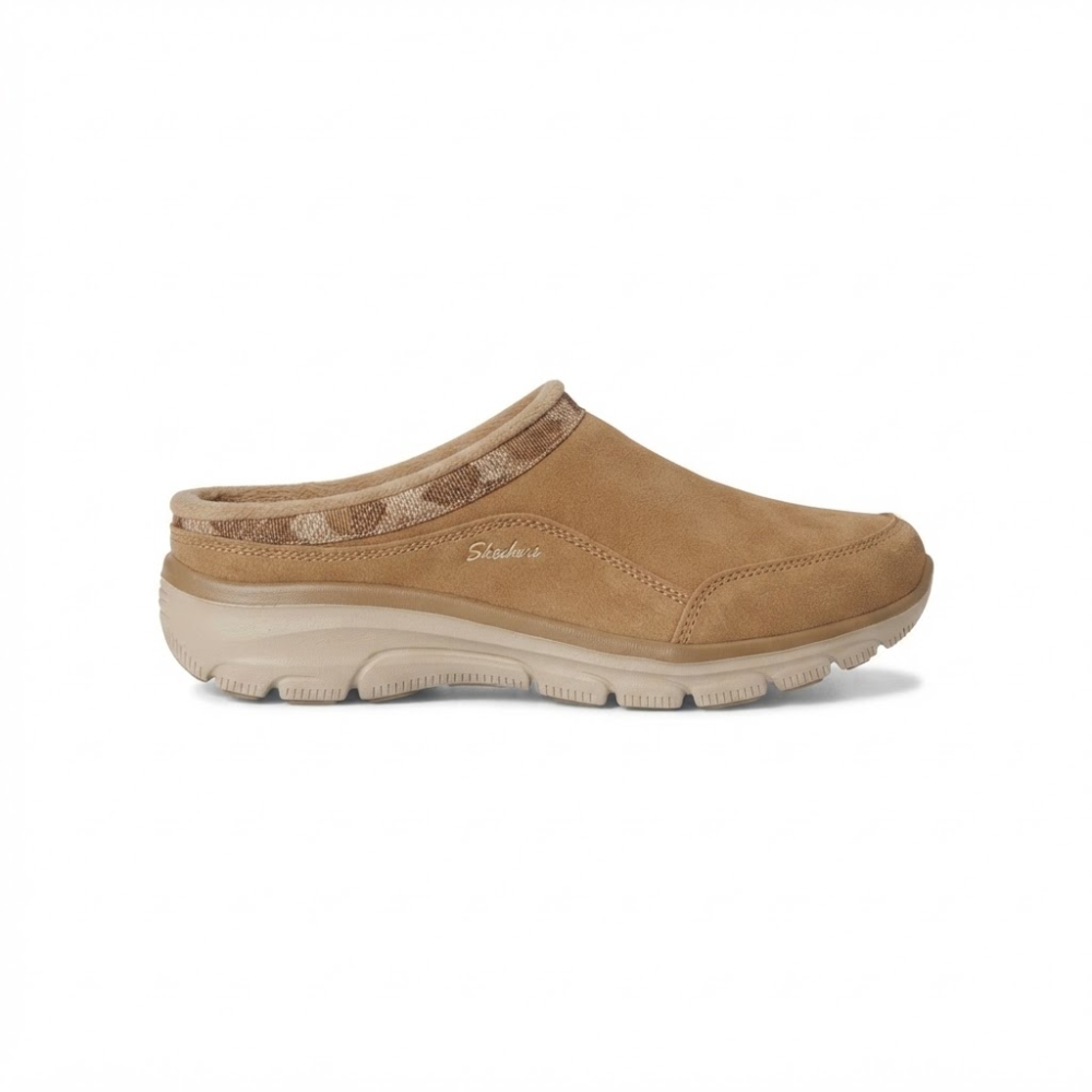 Skechers Women's Easy Going Seasonal Grace Tan Slip On Shoes Memory Foam
