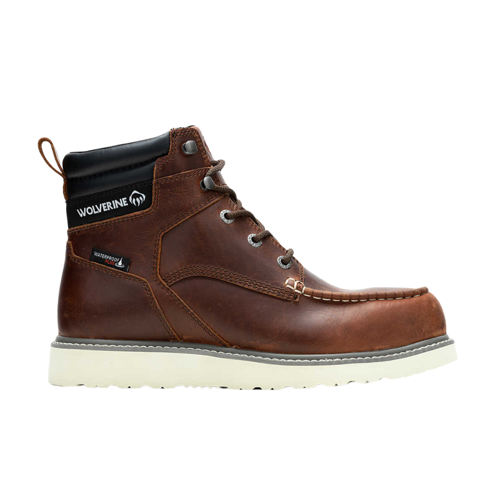 Wolverine Men's Trade Wedge Waterproof Steel Toe 6" Construction Boot – Rust W231117
