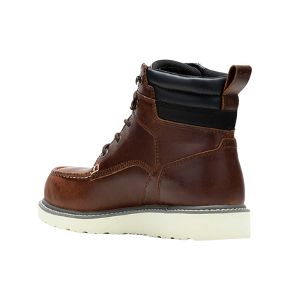 Wolverine Men's Trade Wedge Waterproof Steel Toe 6" Construction Boot – Rust W231117