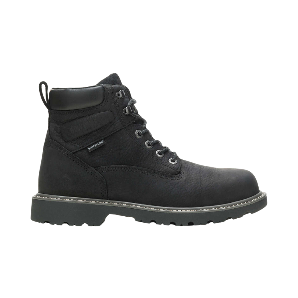 Wolverine Men’s Floorhand 6" Waterproof Soft Toe Work Boots Black W10691