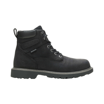Wolverine Men’s Floorhand 6" Waterproof Soft Toe Work Boots Black W10691
