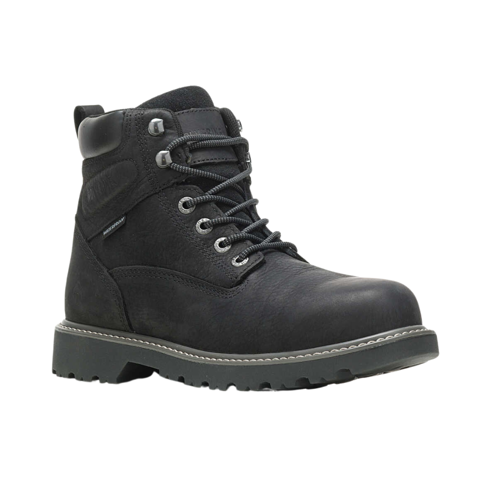 Wolverine Men’s Floorhand 6" Waterproof Soft Toe Work Boots Black W10691