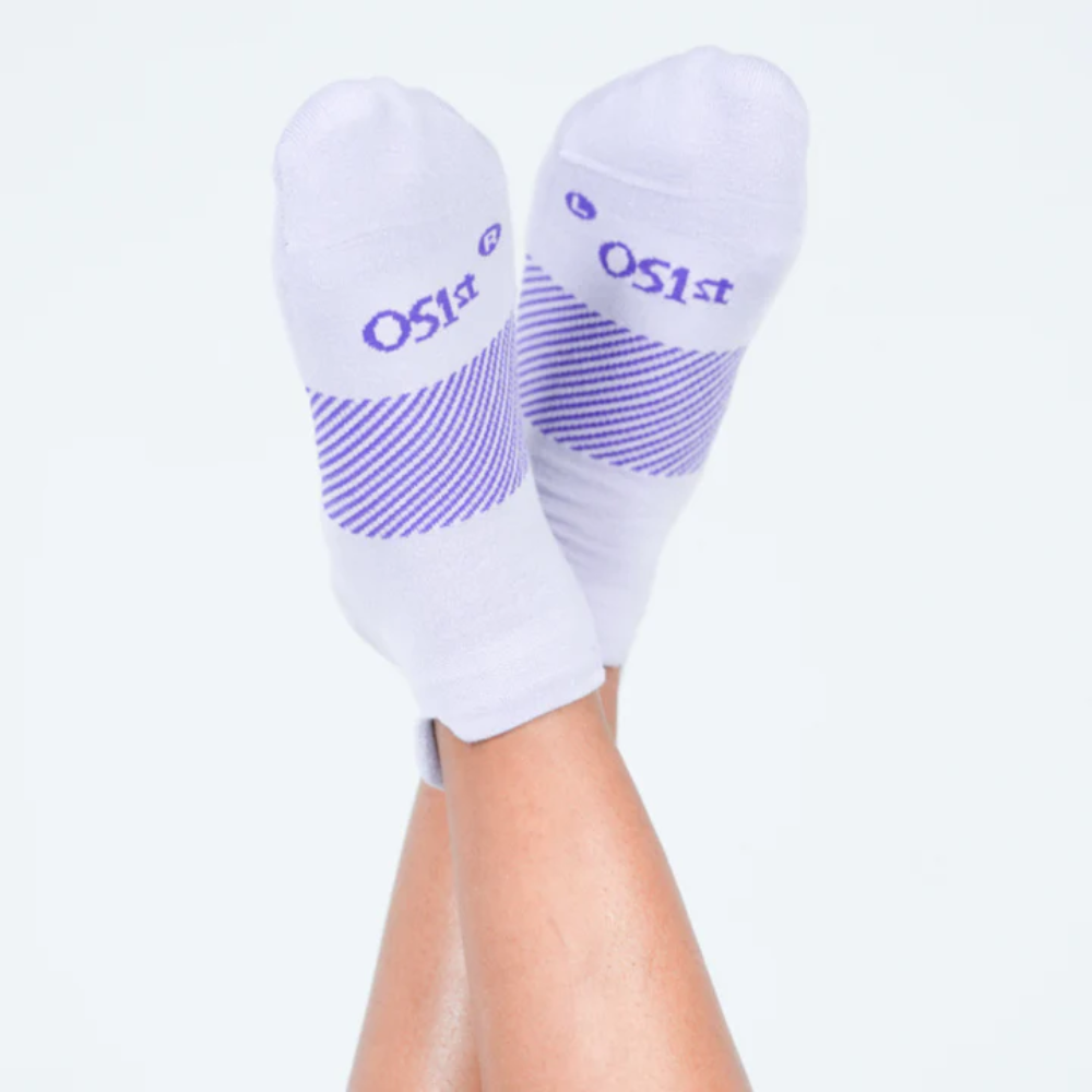 OS1st Wicked Comfort No Show Socks with light compression for maximum cushion