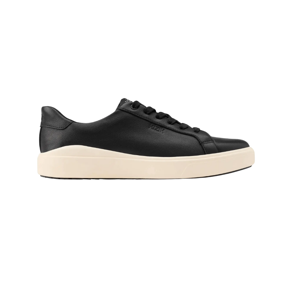 Kizik Womens Vegas 2 Black Pristine Hands Free Leather Slip On Sneakers