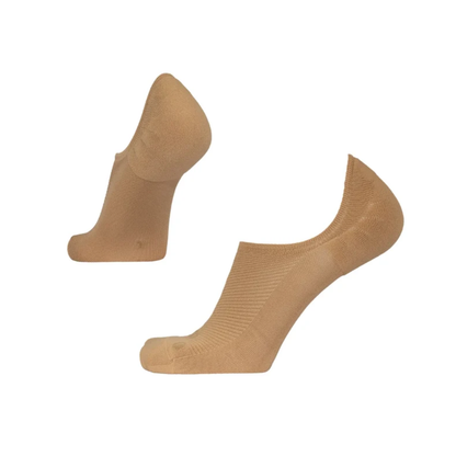 OS1st Nekkid Comfort No Show Socks Sand Unisex Featherlight Moisture Wicking