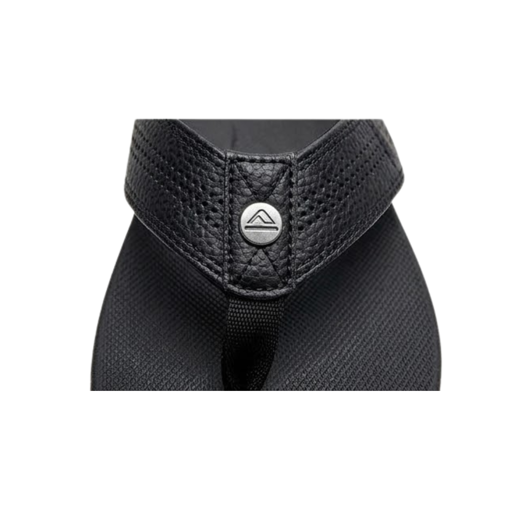 REEF Cushion Lux Men's Ultra Soft Cushion Premium Leather Strap Black