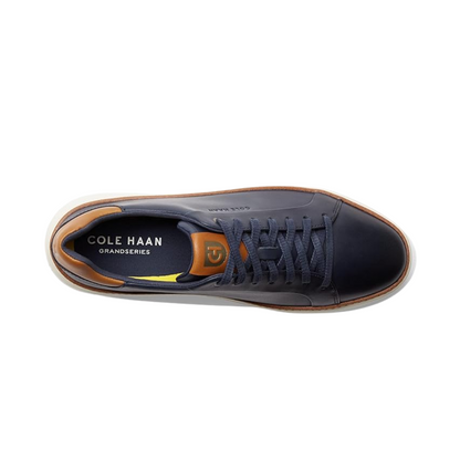 Cole Haan Men's Grandpro TopSpin Leather Sneaker Navy Blazer Wide
