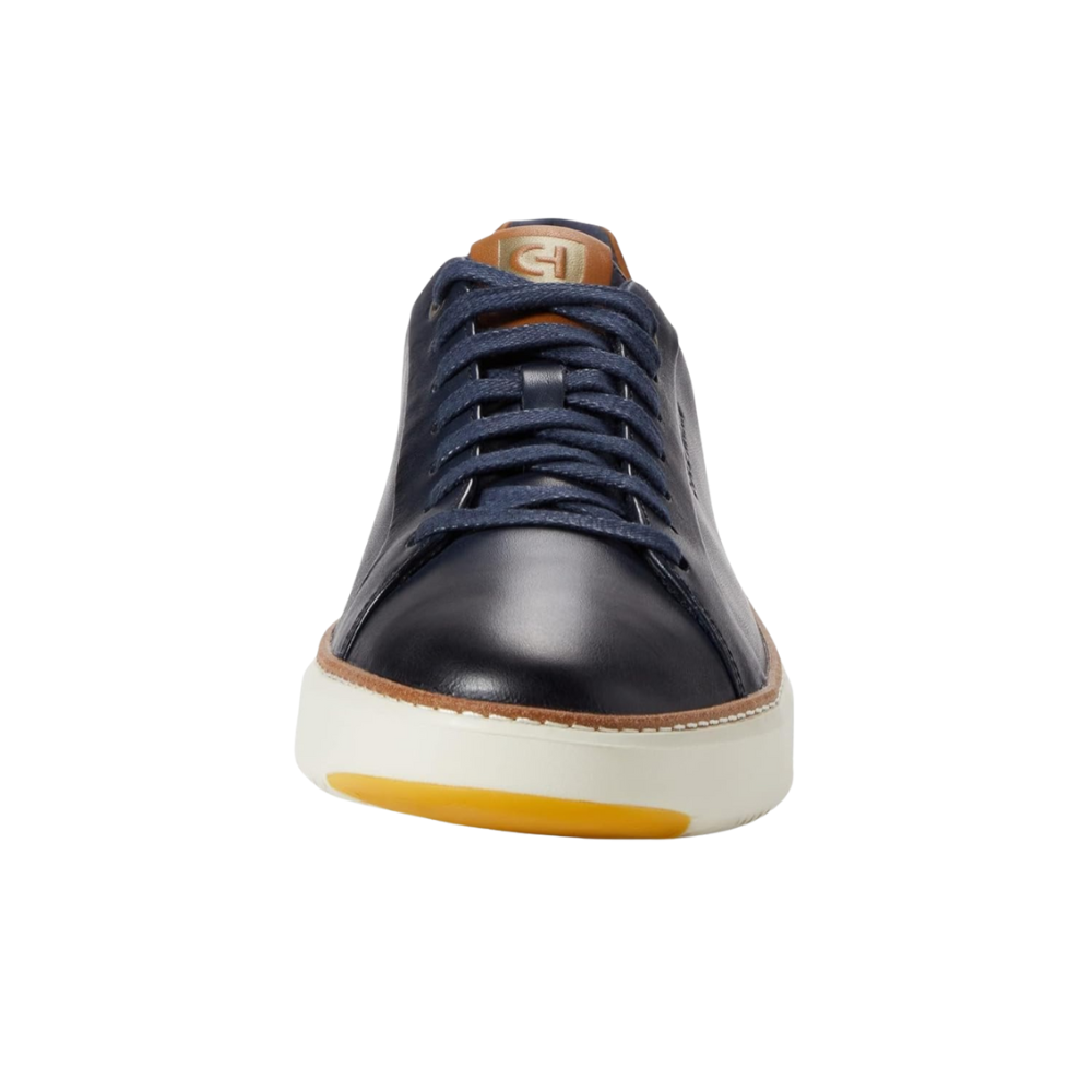Cole Haan Men's Grandpro TopSpin Leather Sneaker Navy Blazer Wide